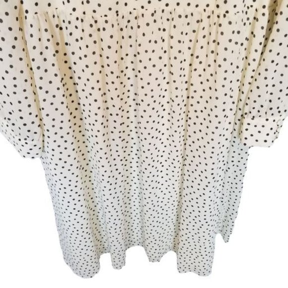 Madewell Womens S Ivory Inkbrush Polka Dots Smocke - Picture 4 of 11